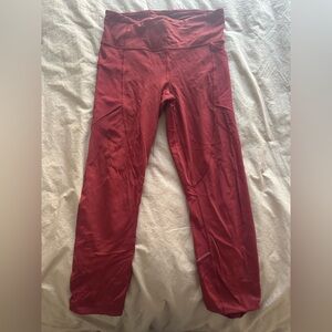 Lululemon Athletica Deep Red Leggings
